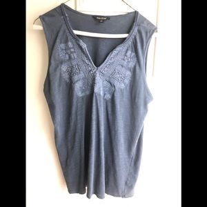Lucky Brand Navy Wash Tank
